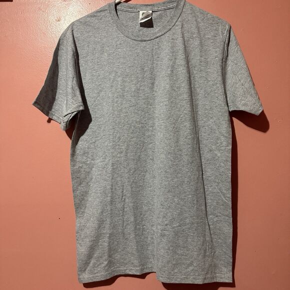 4 Fruit of the Loom Mens TShirt S Small Gray Plain Solid Tee Shirts - Picture 2 of 8